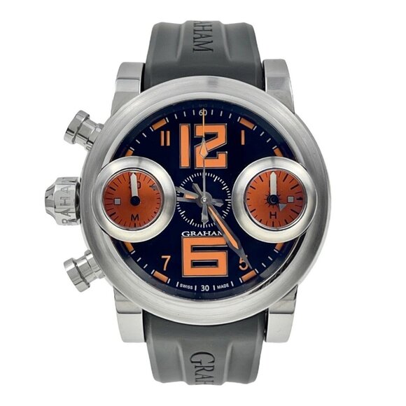 Graham Swordfish Steel 43mm Black & Orange 43mm Automatic Men’s Watch 2SWAS.B17A - Picture 1 of 9
